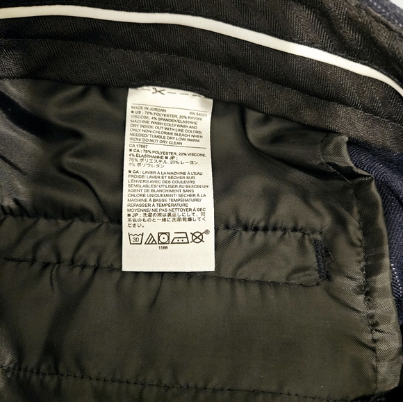 Banana Republic Ryan Curvy Navy Pinstripe - Picture 3 of 3